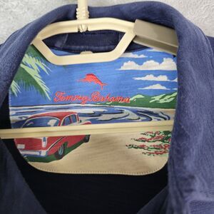 Tommy Bahama Polo Mens Medium Long Sleeve Pima‎ Cotton Blue